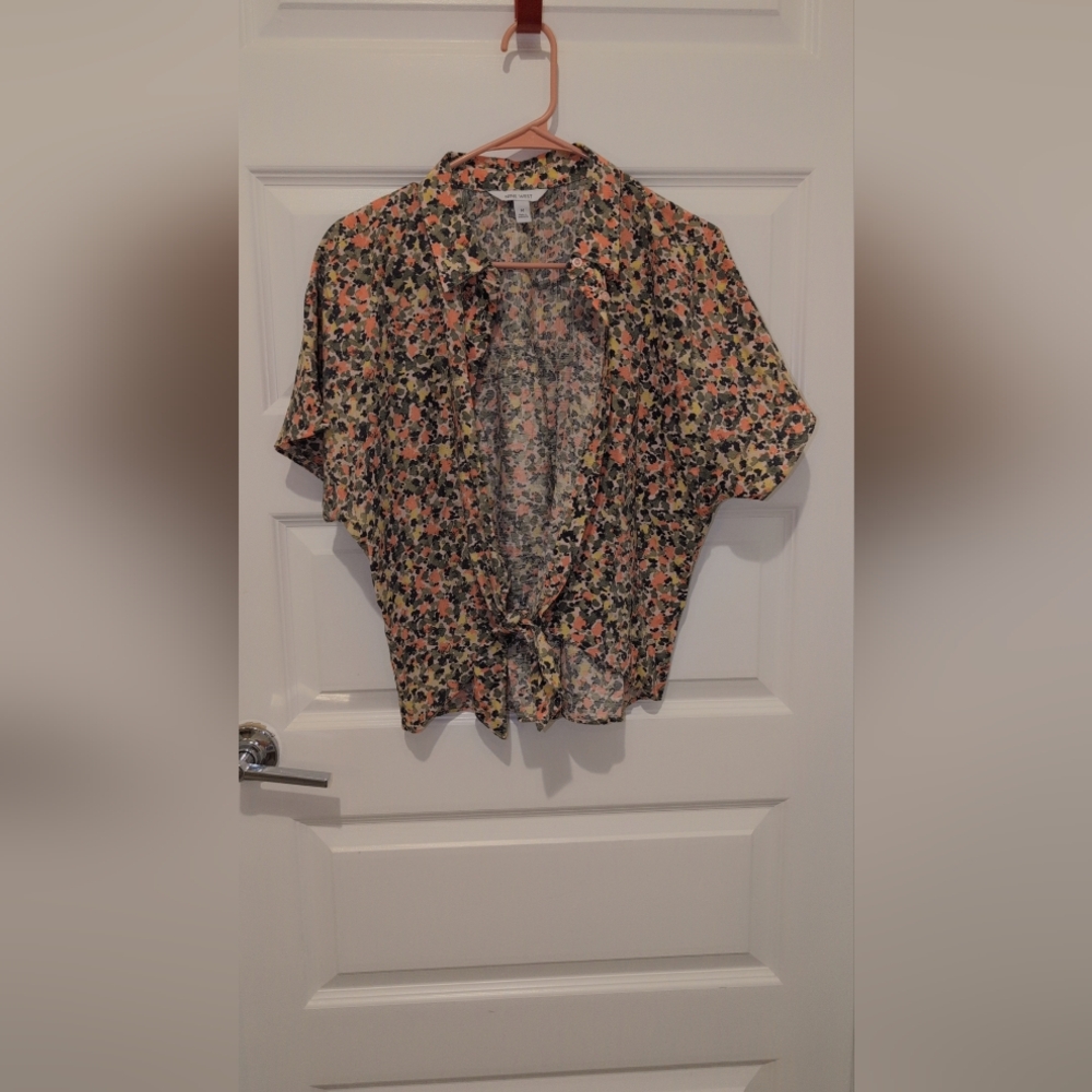 Nine West Multicolor Floral Blouse